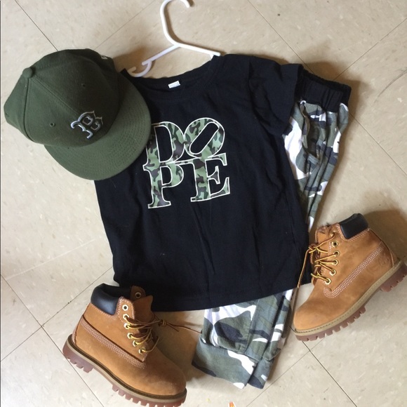Other - FINAL🔥Timberlands 10 & Dope Camo outfit